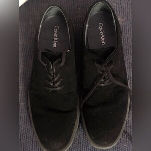 Size 8 mens suede calvin klein dress shoe